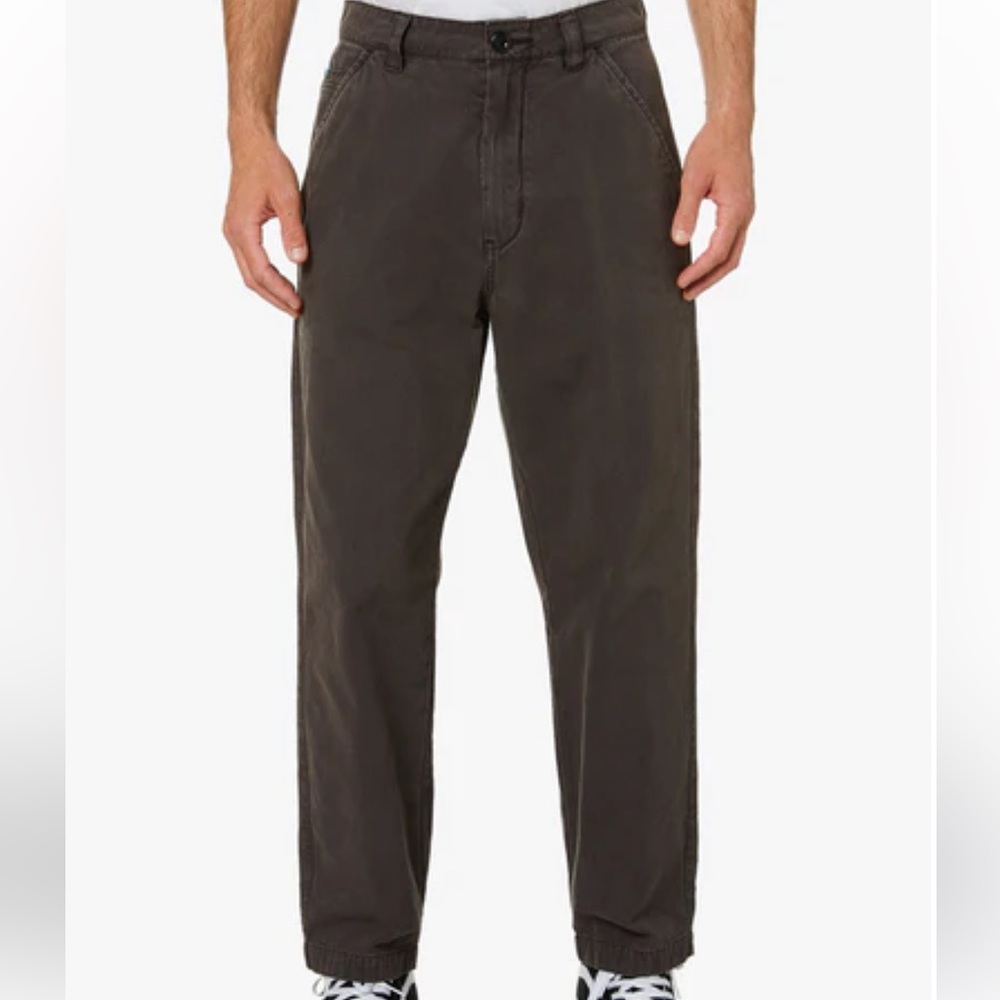 DEUS EX MACHINA MENS PANTS - JETT RECORD PANT - PHANTOM BLACK SIZE 30